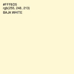 #FFF8D5 - Baja White Color Image